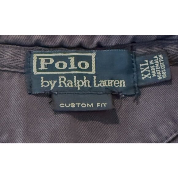 Polo Ralph Lauren Custom Fit Men's Long Sleeve Collared Pullover Jacket Navy XXL - Picture 5 of 6